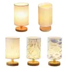 Table Lamps LED Lamp Supply Bedside Light With Cylinder Fabric Shade Household Bedroom Decoration For Office Kids Room