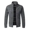 Men's Jackets Sweater Men Autumn Winter Cardigan Coats Male Thick Faux Fur Wool Mens Casual Knitwear Plus Size M4XL 220915