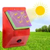 Alarm Systems 4 Mode Outdoor Solar Sound Light Motion Sensor 129 Decibel Siren Alert Security System för Farm Villa