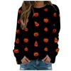 Sweat à capuche femme Halloween grande taille sweat femme imprimé citrouille Harajuku Kawaii sweat à capuche femme vêtements Sudadera