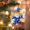 Décorations de Noël Décoration d'arbre Pendentif DIY Ornements suspendus Produit cadeau personnalisé Décor familial Navidad FY5579