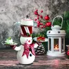 Dekoracje świąteczne Snowman Treats Holder Party Cupcake Desser Desser Ozdoba Kelner Gift Xmas 220914