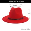 Bérets Jazz Tone Panama Men Wool Red Two Hat Fedora Chapeaux Casual Bottom For Wide Women Baseball Caps