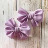 Аксессуары для волос citgee2pcs младенцы детские девочки -девочки Bow Clips Headwear лента Bowknot barrettes