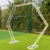 Party Decoration 220 X 260 CM Wedding Suppliers Flower Big Arch Plinths Backdrop Stand Iron Stage Outdoor Lawn Ceremony Metal Frame 4pcs