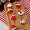 Décorations de Noël Valery Madelyn 12pcs Ornements de cloche en métal Rouge Vert Arbre Pendentifs de Noël Année Décoration Noel 220914