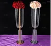 Party Decoration Crystal Wedding Centerpiece Table Top Chandeliers Blommahylla utan 10 st per parti