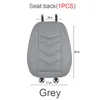 Couvertures de siège d'auto 1 PC Grey Universal Four Season Couverture PU Le cuir Cushion Chaise Protector Pad Mat Auto Accessoires