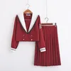 Kleidungssets Schuluniformen für Mädchen JK Japanische rot-weiße Seemannsuniform Cosplay-Klasse Langarm-Knopfanzüge Design