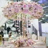 Décoration de fête, toile de fond pour événement de mariage, support de fleurs en métal, centres de table pour décorations AB0390