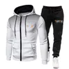 Tute da uomo Felpe con cappuccio da uomo Set Cerniera Cardigan TRAPSTAR Stampa Felpa con cappuccio da uomo Set Due pezzi Pantaloni Abbigliamento sportivo Tuta sportiva Abbigliamento 220915