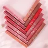 Lip Gloss Liquid Lipstick Matte Strawberry Cosmético Glato à prova d'água Copo anti -estick