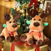 Fabryka cała 98 cali 25 cm kreskówka Święty Mikołaj Plush Toy Elk Doll Plush Toys Children039s Prezent Bożego Narodzenia 3975547