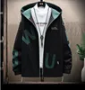 Giacca da uomo cappotti con cappuccio primaverile stile casual più tendenza in velluto hip hop streetwear zipper maschio moda 2023 abiti da designer marchio di marea