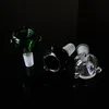 Bol en verre noir vert transparent accessoires de fumer 14 mm 18 mm femelles articulations mâles dab gréés pour le nookah bong sa02 sc01