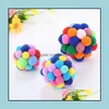 Cat Toys Pet Cat Toy Colorf Lovely Handmade Bells Bouncy Ball Interactive Great For Fun And Entertainment Drop Delivery 2021 Home Gar Dh3Ni
