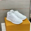 Run Away Shoes White Black Designer Embossed Grained Calf Leather Trainer Technical Rubber Outsole Classic Running Shoes