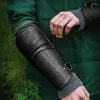 Party Supplies Medieval Larp Knight Arm Cuff Bracer Buckle Strap Armor Wrist Band Archer Gauntlet Costume Accessory Gear Leather Sheath For