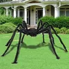 Party Decoration 5ft/6.6ft Giant Black Spider Halloween Decoration Props pluche Simulatie Spider Haunted House Prop Scary Tricky Toy 220915