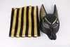 Party Masks Egyptian Anubis Cosplay Maska Pvc Canis Spp Wolf Head Jackal Masquerade Props Party Halloween Fancy Dress Ball 220915