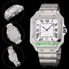 7 Styles Ca Watches SA0013 39 mm Santo Automatyczne mechaniczne męskie zegarek Blue Dial Bransoletka ze stali nierdzewnej