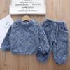 Clothing Sets Autumn Children Baby Boys Clothes Warm Fleece Jacket Top Pants 3Pcs/sets Infant Kids Casual Winter Toddler Tracksuits 220915