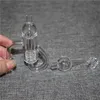 Rökning Diamond Knot Loop Quartz Bangers 10mm 14mm 18mm Manlig kvinna 45 90 Quartz Banger Nails For Glass Bongs Dab Rigs Ash Catcher