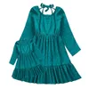 Tenues assorties pour la famille Girlymax Automne / Hiver Bébés Filles Maman moi Boutique Vêtements pour enfants Lait Soie Léopard Dot Robe à manches longues Vêtements pour enfants 220914