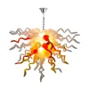 Moderne plafondverlichting glans kroonluchter lampen met de hand geblazen glas kroonluchter licht fancy ontwerp borosilicaat murano -stijl hangende armatuur lr1482