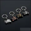 Key Rings Key Rings Creative Gift 3D Heavy Duty Motorcycle Metal Car Advertisement Waist Ring Chain Pendant Accessories 1189 E3 Drop Dhhoj