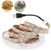 Strips 5V USB LED Strip Licht SMD Flexibele tape Ribbon TV -achtergrondverlichting Huisdecoratie 30 cm 50 cm 1m 2m 3m 4m 5m