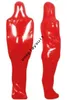 Halloween Cosplay PVC Faux Leather Catsuit Comples Hood Mask Sexy Comple