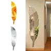 Miroirs 73 18 cm DIY Mur Miroir Autocollant Plume Motif Acrylique Décoration Auto-Adhésif Décor À La Maison Murale