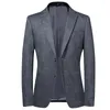 メンズスーツ2022メンズカジュアルブレザーファッションスーツニットエラスティックコートスリムフィットパーティージャケットプラスサイズ