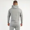 Tute da uomo Jogger da uomo Primavera e autunno Tuta sportiva da palestra Cotone Felpe con cappuccio casual Pullover Felpa con cappuccio da uomo Pantaloni Abbigliamento sportivo Pantaloni sportivi da fitness 220914