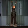 Décoration de fête accessoires d'halloween jouet de sorcière électrique à induction activée par la voix émettant de la lumière sonore squelette fantôme décoration de fête d'halloween 220915