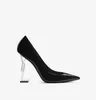 22ss Luxury brands designer Dress Shoes women high heels sandals pumps Opyum 110mm white genuine patent leather pump pointed toe thin heeled