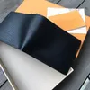 2022 Män Kort äkta läderplånbok Paris Plaid Style Luxurys Designers Väskor High End Luxury Handväska med låda