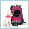 Hondendrager Groothandel Pet Backpacks Buiten Portable Shoder Bag Cat Messenger Dog Carrier Travel Adem 5 kleuren Drop levering 20 DH5EG