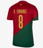 22 23 JOAO FELIX Maglie da calcio portoghese Ruben Neves Bruno Fernandes 2022 Portuguesa Shirt da calcio Portogeni