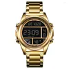 Relógios de pulso Skmei Sport Men Watches Luxury Gold Digital Wristwatch Cronograph Cronógrafo Luminoso Luminous Fashion Casual Electronic Watch