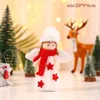 Christmas Decorations Cartoon Santa Claus Snowman Angel Girls Doll Xmas Tree Pendants Merry Decor For Home 2022Kids Navidada Gifts Favor