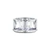 Tiff Ring 925 Silver Band anneaux femelles bijoux exquis artisanat avec logo officiel classique coeur bleu en gros