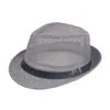Beretten slijtage-resistente aantrekkelijke pure kleur low-profile zonneschade hoed eenvoudige stro dop riem decoratie voor wandelen