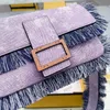 Baguette Bag Tassel Cross Body High quality Luxury Designer Brand Fashion Shoulder Bags Handbags Quality Letter Purse Phone