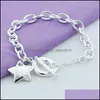 Link Chain 925 Sterling Sier Star to Buckle Charm Bracelets for Women Fashion Consigning Jewelry 1271 T2 Drop Del Dhrpf