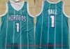 Jeugd 2023 New Basketball 1 LaMelo Ball Jerseys Stitched Terry Rozier III Gordon Hayward Jersey Man Kids jongens Ball White Blue Green City Shorts