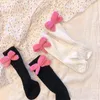 0-6T schattige gebreide bowknot babysokken ademende katoenen kinderen kinderen sokcadeau voor peuter baby