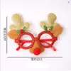 Christmas Decorations Glasses Frame Xmas Decoration Merry Decor For Home 2022 Kids Adults Naviidad Gifts Noel Natall Favor