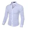 Camisas casuales para hombres Camisa formal clásica de manga larga de negocios Slimfit 220915